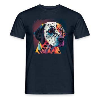 Dog saying Dalmatian design for dog lovers - Men's T-Shirt - navy - Front - AI Model Male 178 light (178cm)
