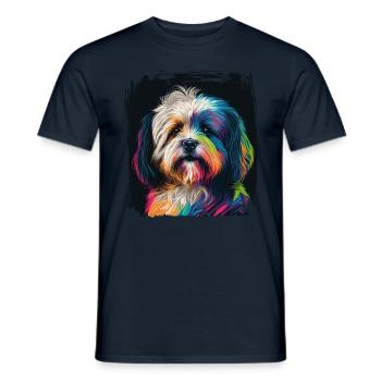 Dog saying Havanese design for dog lovers - Men's T-Shirt - navy - Front - AI Model Male 178 light (178cm)