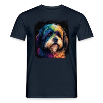 Hunde Spruch Havaneser Design für Hundeliebhaber - Männer T-Shirt - Navy - Vorne - AI Model Male 178 light (178cm)