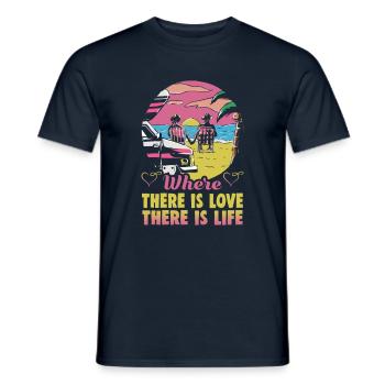 Valentinstag Geschenke Liebhaber Und Paare Designs - Männer T-Shirt - Navy - Vorne - AI Model Male 178 light (178cm)