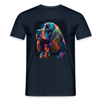 Dog saying Cocker Spaniel pour les amoureux des chiens - T-shirt homme - marine - Devant - AI Model Male 178 light (178cm)