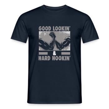 Arm Wrestler Design Armdrücken Arm Wrestling - Men's T-Shirt - navy - Front - AI Model Male 178 light (178cm)