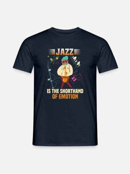 Jazz Music Orchestra Musicians - Men's T-Shirt - navy