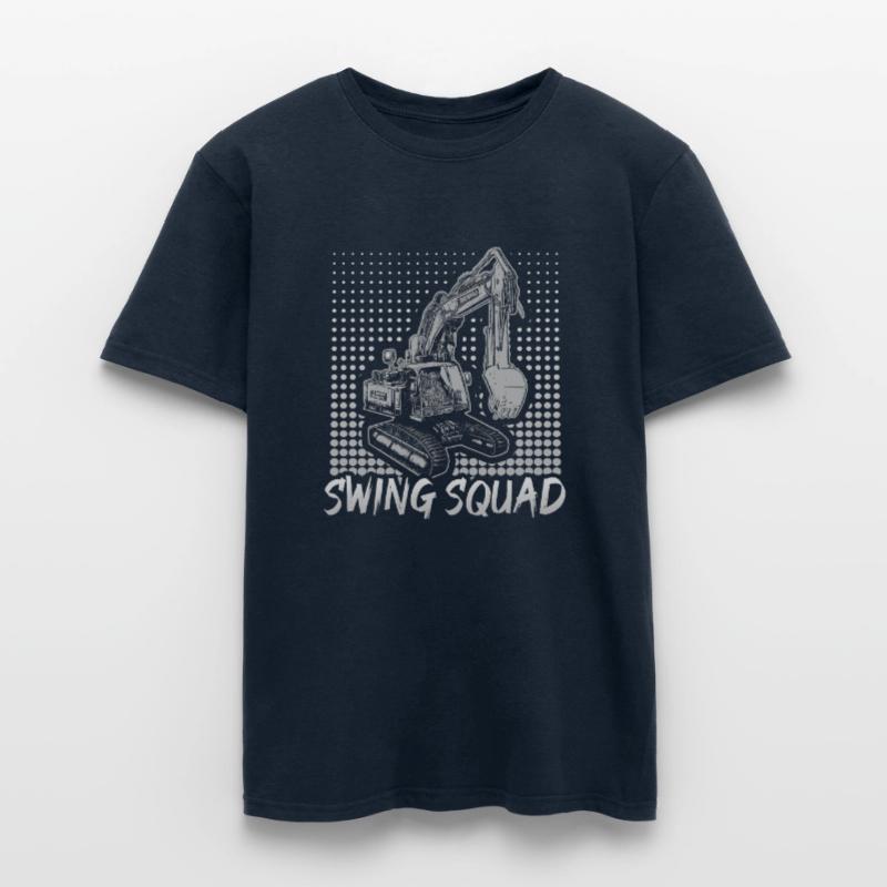 Crane operator design for excavator operators and construction workers Men's T-Shirt