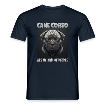 Chien disant Cane Corso design pour les amoureux des chiens - T-shirt homme - marine - Devant - AI Model Male 178 light (178cm)