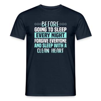 Quran Verse Islam Quotes Muslim Ramadan Texts - Men's T-Shirt - navy - Front - AI Model Male 178 light (178cm)