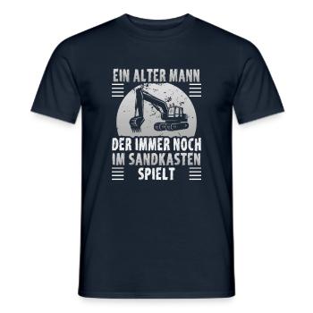 Kranführer Design für Baggerfahrer und Bauarbeiter - Männer T-Shirt - Navy - Vorne - AI Model Male 178 light (178cm)