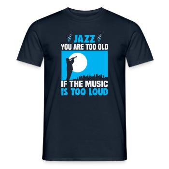 Jazz Musik Orchester Musiker - Männer T-Shirt - Navy - Vorne - AI Model Male 178 light (178cm)