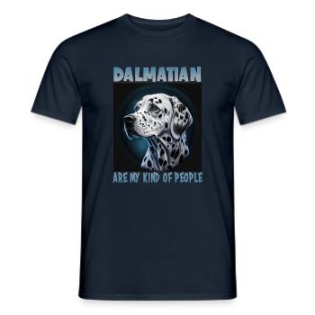 Dog saying Dalmatian design for dog lovers - Men's T-Shirt - navy - Front - AI Model Male 178 light (178cm)