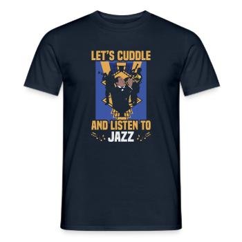 Musiciens d’orchestre de musique jazz - T-shirt homme - marine - Devant - AI Model Male 178 light (178cm)