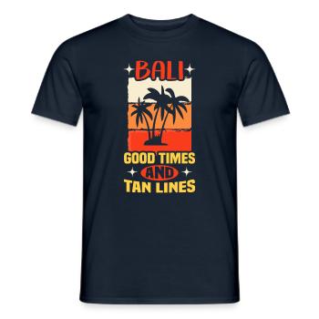 Bali Indonesien Strandurlaub am Meer - Männer T-Shirt - Navy - Vorne - AI Model Male 178 light (178cm)