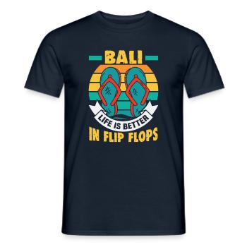 Bali Indonesien Strandurlaub am Meer - Männer T-Shirt - Navy - Vorne - AI Model Male 178 light (178cm)
