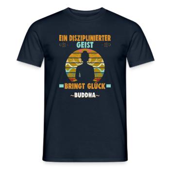 Buddhist Meditation Zen Buddha Buddhismus und Yoga - Männer T-Shirt - Navy - Vorne - AI Model Male 178 light (178cm)