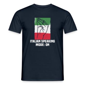 Italien Strandurlaub am Meer Design Strandmotiv - Männer T-Shirt - Navy - Vorne - AI Model Male 178 light (178cm)