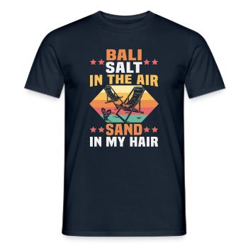 Bali Indonesia beach holiday by the sea - Men's T-Shirt - navy - Front - AI Model Male 178 light (178cm)