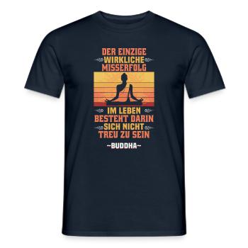 Buddhist Meditation Zen Buddha Buddhismus und Yoga - Männer T-Shirt - Navy - Vorne - AI Model Male 178 light (178cm)