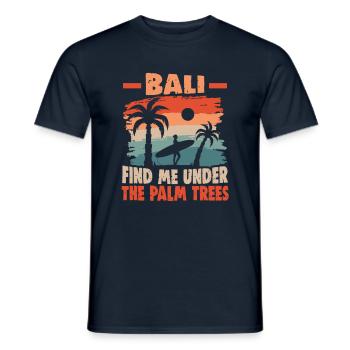 Bali Indonesien Strandurlaub am Meer - Männer T-Shirt - Navy - Vorne - AI Model Male 178 light (178cm)