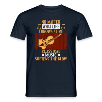 Classical Music Orchestra Musicians - Men's T-Shirt - navy - Front - AI Model Male 178 light (178cm)