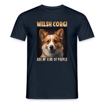 Dog Saying Welsh Corgi Design pour les amoureux des chiens - T-shirt homme - marine - Devant - AI Model Male 178 light (178cm)