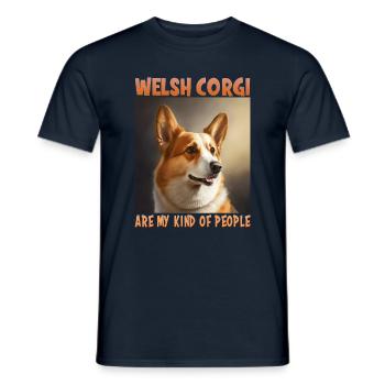 Dog Saying Welsh Corgi Design pour les amoureux des chiens - T-shirt homme - marine - Devant - AI Model Male 178 light (178cm)