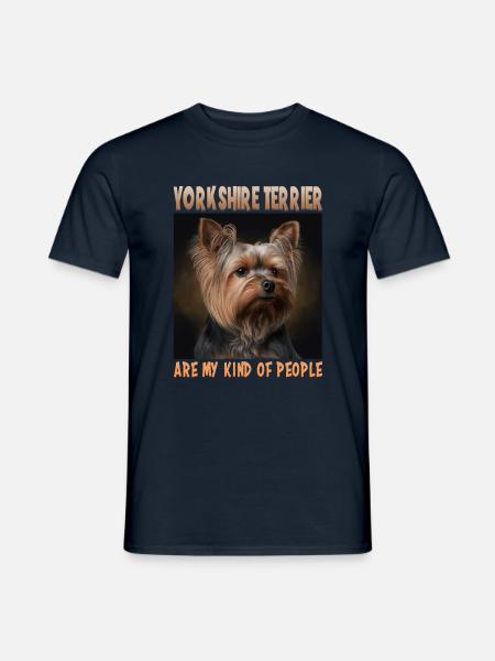 Hunde Spruch Yorkshire Terrier Design für - Männer T-Shirt - Navy