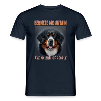Chiens Bernois Mountain Dog Lovers Aussie - T-shirt homme - marine - Devant - AI Model Male 178 light (178cm)