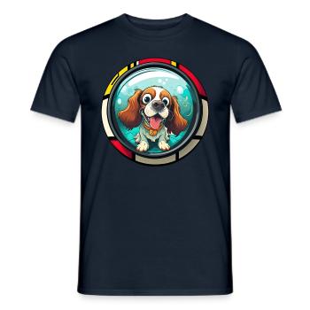 Hunde Spruch Cavalier Spaniel für Hundeliebhaber - Männer T-Shirt - Navy - Vorne - AI Model Male 178 light (178cm)