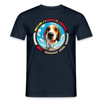 Dog Saying Beagle Design pour les amoureux des chiens - T-shirt homme - marine - Devant - AI Model Male 178 light (178cm)