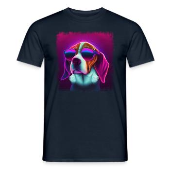 Dog Saying Beagle Design pour les amoureux des chiens - T-shirt homme - marine - Devant - AI Model Male 178 light (178cm)