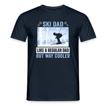 Ski dad like a regular dad but way cooler Ski - Männer T-Shirt - Navy - Vorne - AI Model Male 178 light (178cm)