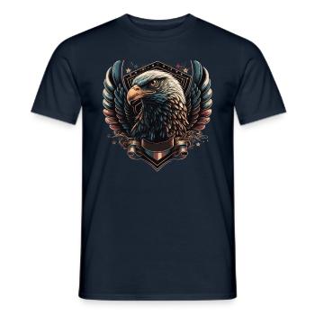 American Patriotic USA Design - Men's T-Shirt - navy - Front - AI Model Male 178 light (178cm)