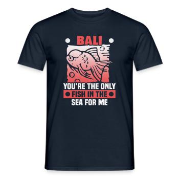 Bali Indonesien Strandurlaub am Meer - Männer T-Shirt - Navy - Vorne - AI Model Male 178 light (178cm)