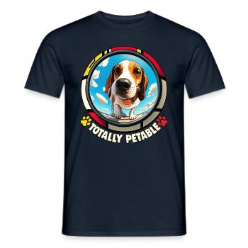 Dog Saying Beagle Design pour les amoureux des chiens - T-shirt homme - marine - Devant - AI Model Male 178 light (178cm)