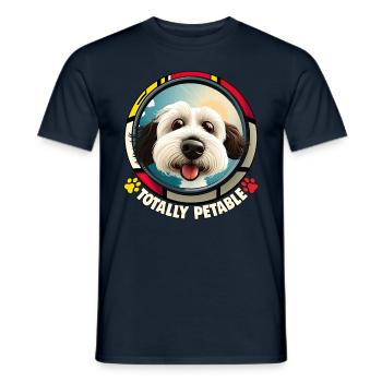 Hunde Spruch Havaneser Design für Hundeliebhaber - Männer T-Shirt - Navy - Vorne - AI Model Male 178 light (178cm)