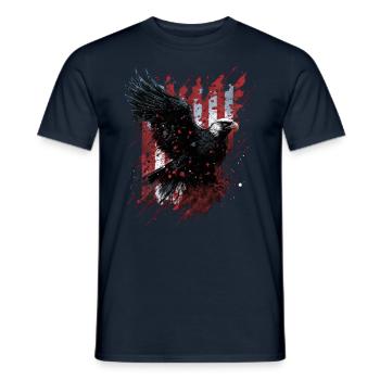 American Patriotic USA Design - Men's T-Shirt - navy - Front - AI Model Male 178 light (178cm)