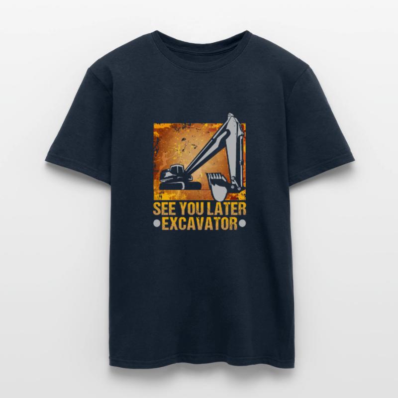 Crane operator design for excavator operators and construction workers Men's T-Shirt