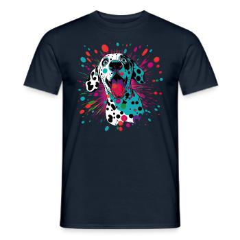 Dog saying Dalmatian design for dog lovers - Men's T-Shirt - navy - Front - AI Model Male 178 light (178cm)