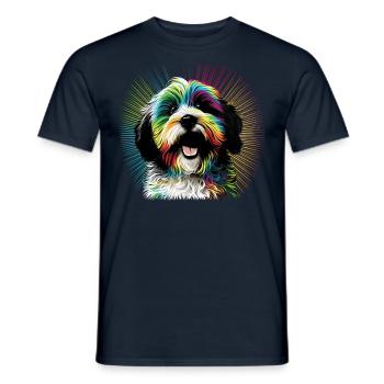 Dog saying Havanese design for dog lovers - Men's T-Shirt - navy - Front - AI Model Male 178 light (178cm)