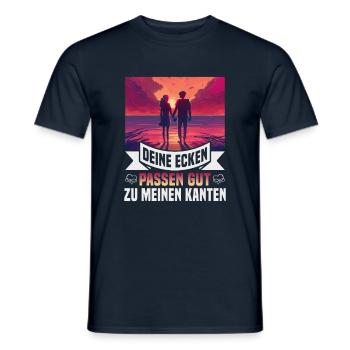 Valentinstag Geschenke Liebhaber Und Paare Designs - Männer T-Shirt - Navy - Vorne - AI Model Male 178 light (178cm)