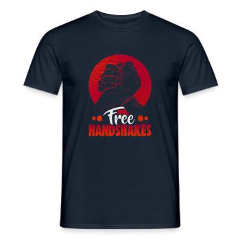 Arm Wrestler Design Armdrücken Arm Wrestling - Männer T-Shirt - Navy - Vorne - AI Model Male 178 light (178cm)