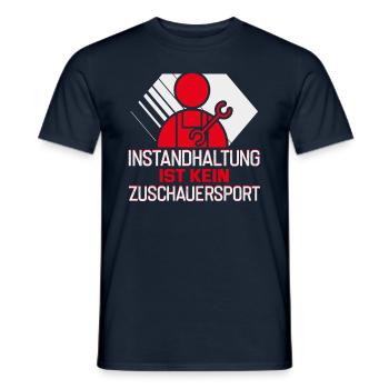 Pour les opérateurs de machines de découpe Opérateurs de tour CNC et fraiseuses - T-shirt homme - marine - Devant - AI Model Male 178 light (178cm)