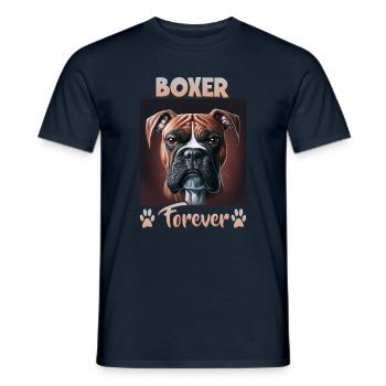 Dog Saying Boxer Design for Dog Lovers - Men's T-Shirt - navy - Front - AI Model Male 178 light (178cm)