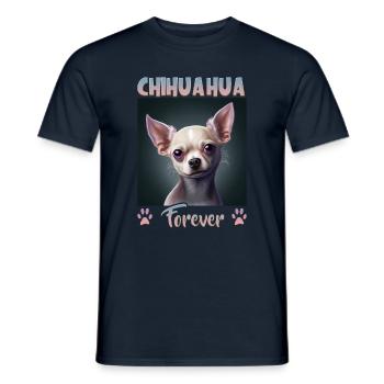 Dog saying Chihuahua design for dog lovers - Men's T-Shirt - navy - Front - AI Model Male 178 light (178cm)