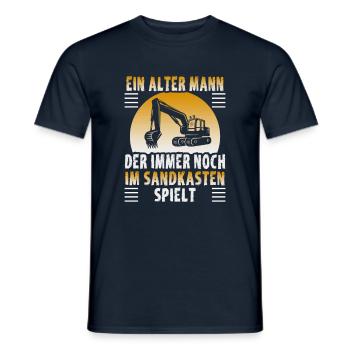 Kranführer Design für Baggerfahrer und Bauarbeiter - Männer T-Shirt - Navy - Vorne - AI Model Male 178 light (178cm)