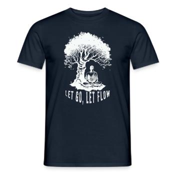Buddhist Meditation Zen Buddha Buddhismus und Yoga - Männer T-Shirt - Navy - Vorne - AI Model Male 178 light (178cm)