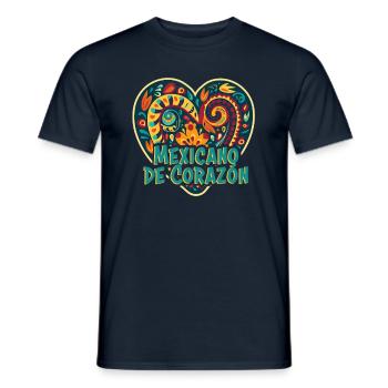 Mexico Beach Holiday by the Sea Design Beach Motif - Men's T-Shirt - navy - Front - AI Model Male 178 light (178cm)