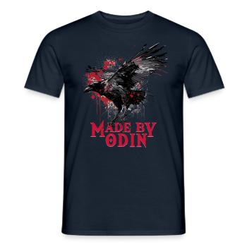 Made by odin Wikinger Kultur - Männer T-Shirt - Navy - Vorne - AI Model Male 178 light (178cm)