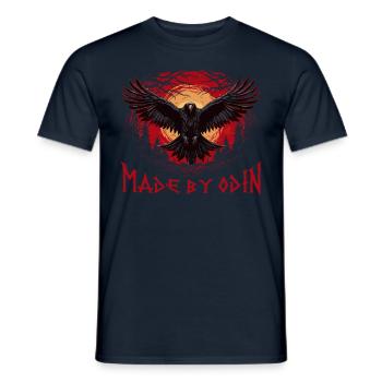 Made by odin Wikinger Kultur - Männer T-Shirt - Navy - Vorne - AI Model Male 178 light (178cm)