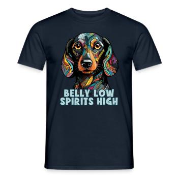 Dog Saying Dachshund Design pour les amoureux des chiens - T-shirt homme - marine - Devant - AI Model Male 178 light (178cm)