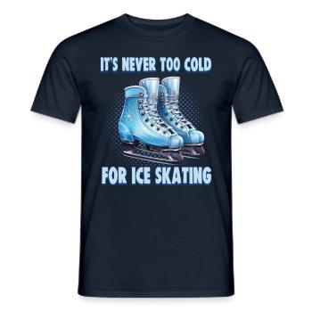Patineur sur glace Patinage sur glace Patinage sur glace - T-shirt homme - marine - Devant - AI Model Male 178 light (178cm)